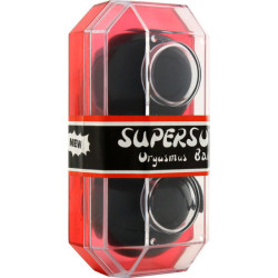 SEVEN CREATIONS - SUPERSOFT KULKI ORGAZMICZNE CZARNE