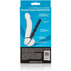 CALEXOTICS - PODWOJNY PENETRATOR Z KORALIKAMI CZARNY