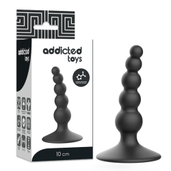 ADDICTED TOYS - ZATYCZKA ANALNA 10 CM CZARNA