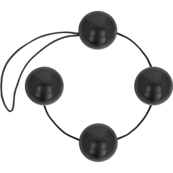 OHMAMA - CZARNE CHINSKIE KULKI ANALNE 170 GR