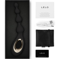 LELO - SORAYA BEADS CZARNY MASAZ ANALNY