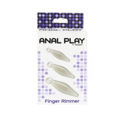 TOYJOY - GIOCO ANALE FINGER RIMMER 3 PEZZI TRASPARENTE