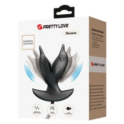 PRETTY LOVE - NADMUCHIWANY KOREK ANALNY DELFIN Z AKUMULATOREM