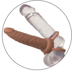 CALEXOTICS - PERFORMANCE MAXX LADOWANY PODWÓJNY PENETRATOR BRAZOWA SKÓRA