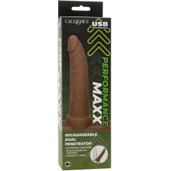 CALEXOTICS - PERFORMANCE MAXX LADOWANY PODWÓJNY PENETRATOR BRAZOWA SKÓRA