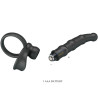 PRETTY LOVE - TATUM ANILLO VIBRADOR PENE CON PLUG 10 VIBRACIONES NEGRO