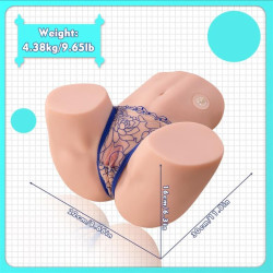 XISE - MAYA SSA REALISTYCZNY MASTURBATOR WAGINA I ODBYT Z WIBRACJĄ I FALAMI STYMULUJĄCYMI 4,5 KG