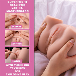 XISE - CONNIE BACK MASTURBATOR VAGINA AND ANUS REALISTIC MULTIPOSITION WITH VIBRATION