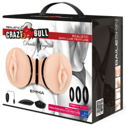 CRAZY BULL - REALISTYCZNY PODWOJNY MASTURBATOR POCHWY EMMA