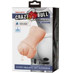 CRAZY BULL - WODNA SKORA POCHWY MASTURBADOR Z WIBRUJACYMI KULAMI