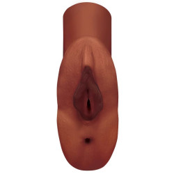 PDX PLUS - IDEALNA PODWOJNA CIPKA POCHWA I MASTURBATOR ODBYTU BRAZOWY