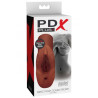 PDX PLUS - IDEALNA PODWOJNA CIPKA POCHWA I MASTURBATOR ODBYTU BRAZOWY