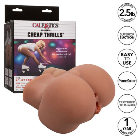 CALEXOTICS - THE ROLLER BABE PODWÓJNY REALISTYCZNY MASTURBATOR FLESH