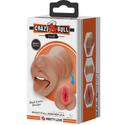 CRAZY BULL - SARAH PODWÓJNY MASTURBATOR USTA I MIĘSO POCHWY