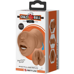 CRAZY BULL - ZOEY PODWÓJNY MASTURBATOR USTA I MIĘSO POCHWY