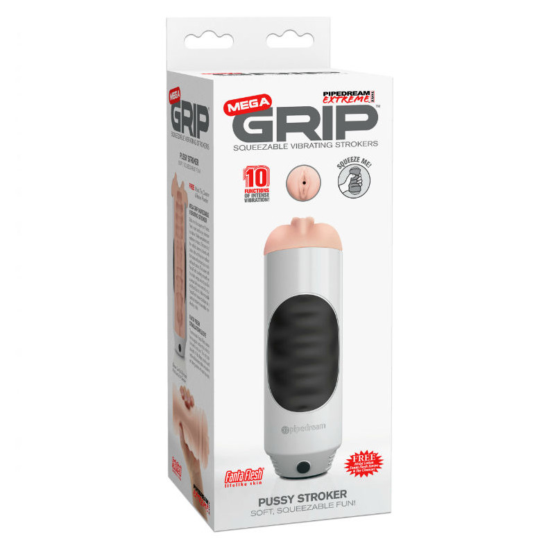EXTREME TOYZ - VIBRATORE MASTURBATORE VAGINA PIPEDREAM MEGA GRIP