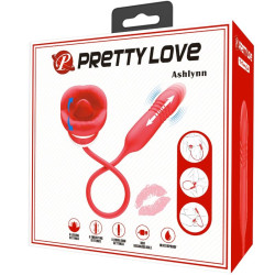 PRETTY LOVE - ASHLYNN MASTURBATOR USTA CZERWONY