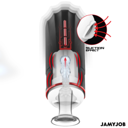 JAMYJOB - MEGABITE AUTOMATYCZNY MASTURBATOR DO UST 5 TRYBÓW STYMULUJĄCYCH FALE I WIBRACJE