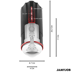 JAMYJOB - MEGABITE AUTOMATYCZNY MASTURBATOR DO UST 5 TRYBÓW STYMULUJĄCYCH FALE I WIBRACJE