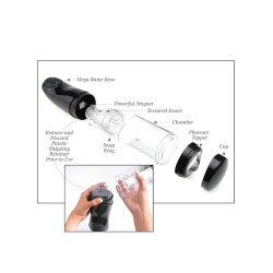 EXTREME TOYZ - PDX MEGA BATOR USB MESKI MESKI MASTURBATOR USTA CZERWONY