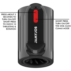 JAMYJOB - MASTURBATOR W TRYBIE TURBO WIROWYM I OBROTOWYM O 360°