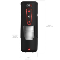 PDX ELITE - AUTOMATYCZNY MASTURBATOR MILK ME HOTTER Z WIBRACJĄ I EFEKTAMI CIEPŁA