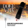 DOLCE VITA - WIBRATOR Z AKUMULATOREM TRZY CZARNE, 7 BIEGOWOSCI