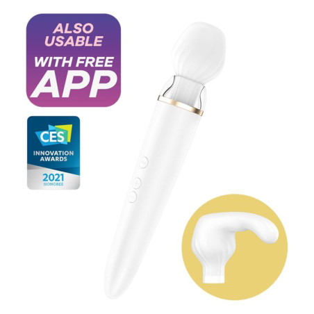 SATISFYER - APLIKACJA DOUBLE WANDER BIALA