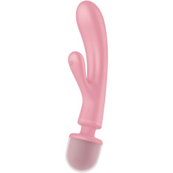 SATISFYER - WIBRATOR DO MASAZU KROLIK POTROJNY LOVER ROZOWY