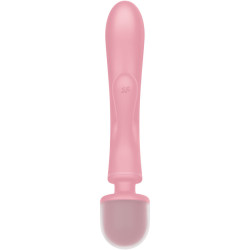 SATISFYER - TRIPLE LOVER RABBIT VIBRATOR MASSAGER PINK
