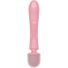 SATISFYER - TRIPLE LOVER RABBIT VIBRATOR MASSAGER PINK
