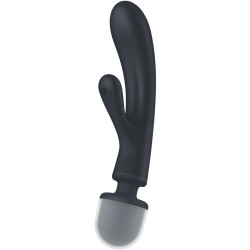 SATISFYER - WIBRATOR DO MASAZU KROLIK POTROJNY LOVER SZARY