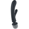 SATISFYER - WIBRATOR DO MASAZU KROLIK POTROJNY LOVER SZARY