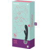 SATISFYER - WIBRATOR DO MASAZU KROLIK POTROJNY LOVER SZARY
