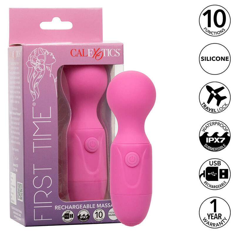 CALEXOTICS - FIRST TIME MASAZER AKUMULATOROWY 10 WIBRACJI RÓZOWY