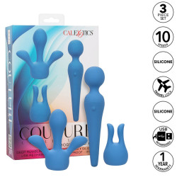 CALEXOTICS - COUTURE KIT WIBRATOR RÓZDZKA 10 WIBRACJI NIEBIESKI