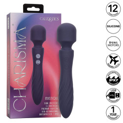 CALEXOTICS - CHARISMA MYSTIQUE MASAZER DUAL MOTORS 12 FUNKCJI 20,5 CM X 4,5 CM FIOLETOWY