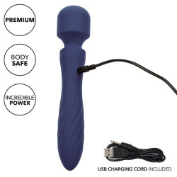 CALEXOTICS - CHARISMA MYSTIQUE MASAZER DUAL MOTORS 12 FUNKCJI 20,5 CM X 4,5 CM FIOLETOWY