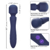 CALEXOTICS - CHARISMA MYSTIQUE MASAZER DUAL MOTORS 12 FUNKCJI 20,5 CM X 4,5 CM FIOLETOWY