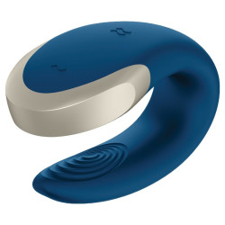 SATISFYER - WIBRATOR DOUBLE LOVE LUKSUSOWY PARTNER NIEBIESKI