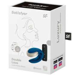 SATISFYER - WIBRATOR DOUBLE LOVE LUKSUSOWY PARTNER NIEBIESKI