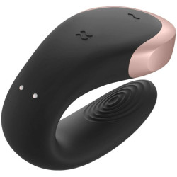 SATISFYER - WIBRATOR DOUBLE LOVE LUKSUSOWY PARTNER CZARNY