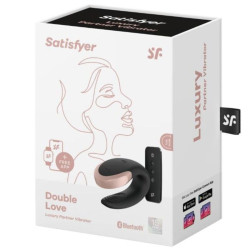 SATISFYER - WIBRATOR DOUBLE LOVE LUKSUSOWY PARTNER CZARNY