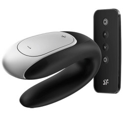 SATISFYER - WIBRATOR DOUBLE FUN PARTNER CZARNY