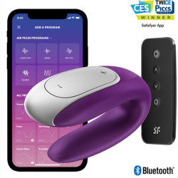 SATISFYER - WIBRATOR DOUBLE FUN PARTNER FIOLETOWY