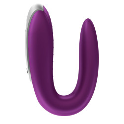 SATISFYER - WIBRATOR DOUBLE FUN PARTNER FIOLETOWY
