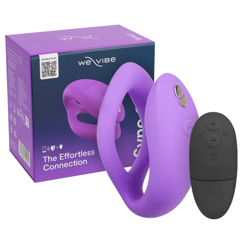 WE-VIBE - SYNC O ELASTYCZNY WIBRATOR ZDALNIE STEROWANY FIOLETOWY