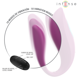 INTENSE - ANNIE WIBRATOR I STYMULATOR W KSZTAŁCIE LITERY U FIOLETOWY PILOT