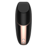 SATISFYER - LOVE TRIANGLE AIR PULSE STIMULATOR & VIBRATOR BLACK