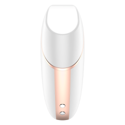 SATISFYER - LOVE TRIANGLE AIR PULSE STIMULATOR & VIBRATOR WHITE